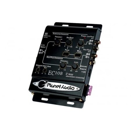Planet Audio Planet Audio EC10B 2-Way Electronic Crossover with Remote Sub Level Control EC10B